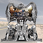Freedom Rider Eagle And Chopper Figurine: Motorcycle Gift